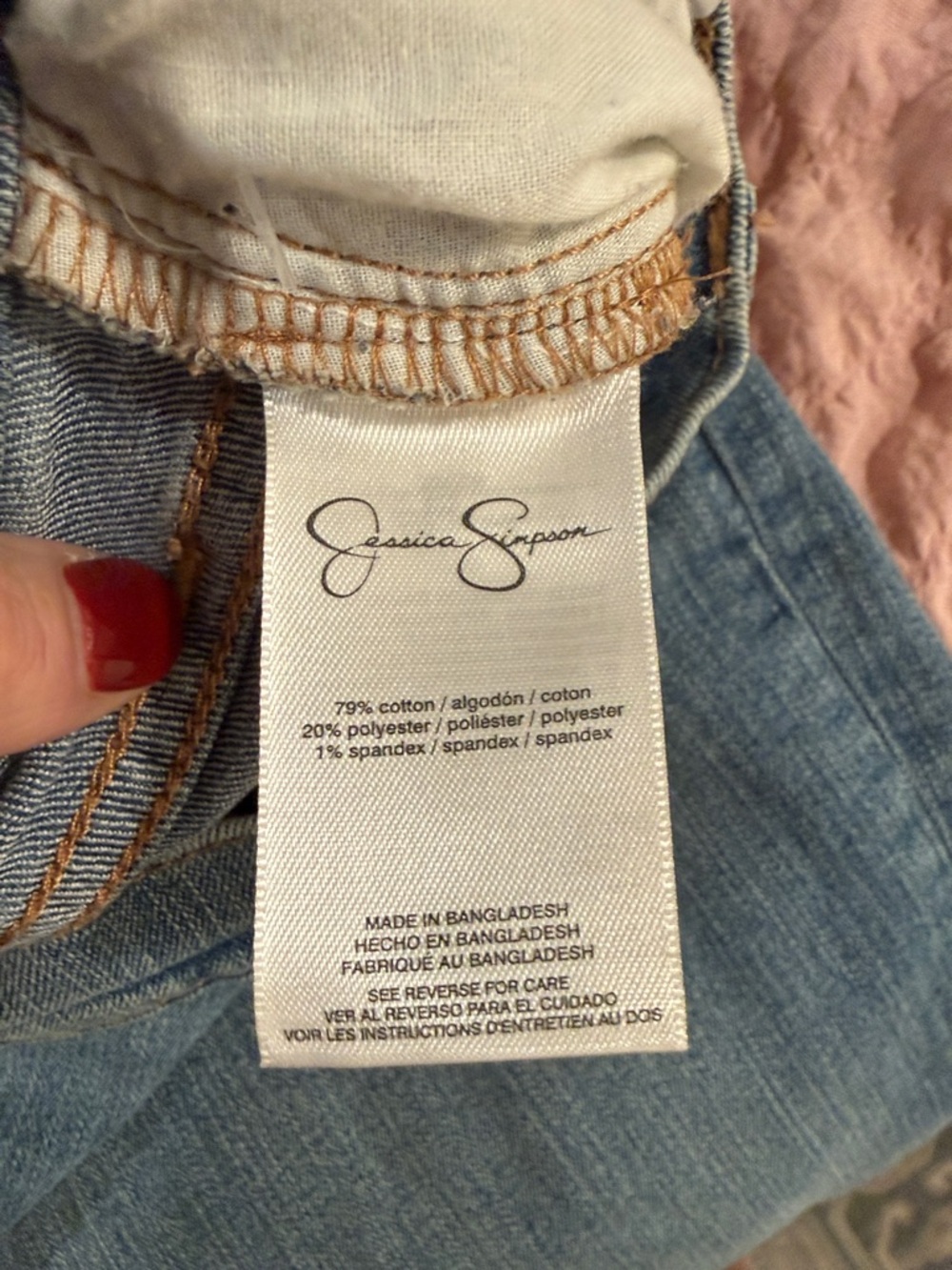 Jessica Simpson Women’s Dance the Night Away Wide Leg Boyfriend Jeans, Size 10 - Picture 8 of 12